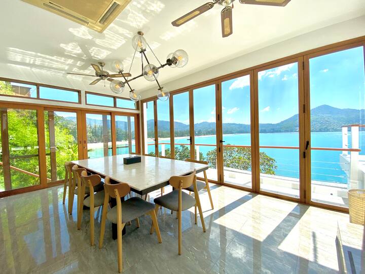 The dining area 