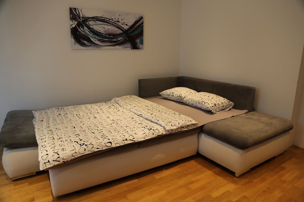 Sofa bed for 2 in living room