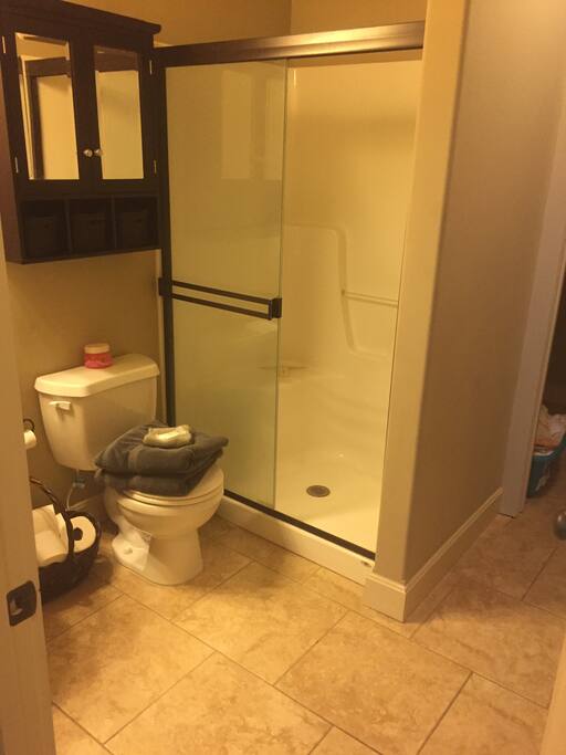 Guest Bathroom with laundry room