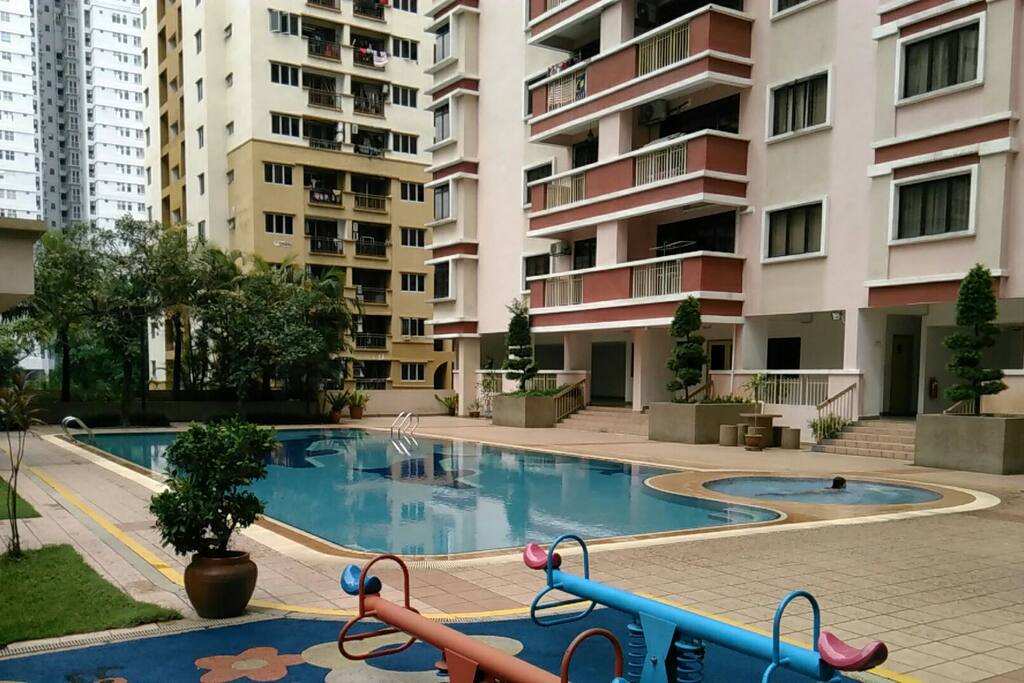 A good-size pool & gym await to unwind you & your family