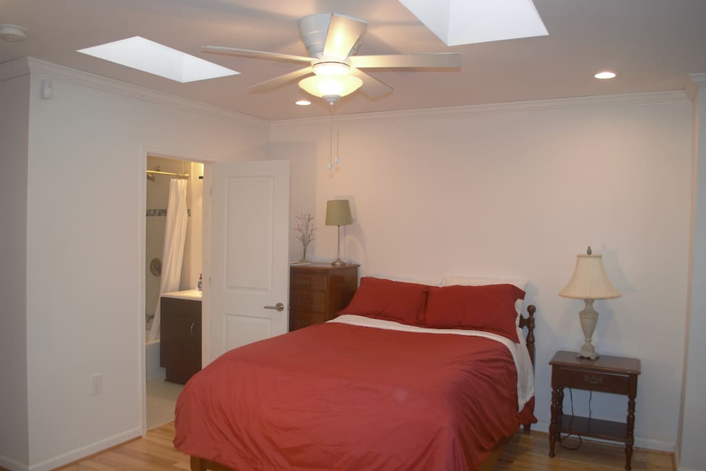 Private Bedroom with Double bed and dresser