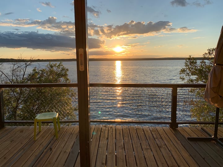 Lake front cabin at Big Shell Lake Cabins for Rent in Shell Lake