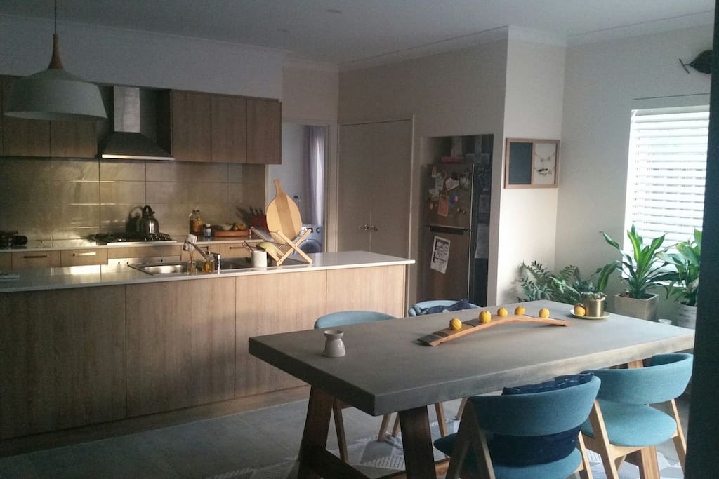 Shared kitchen and dining