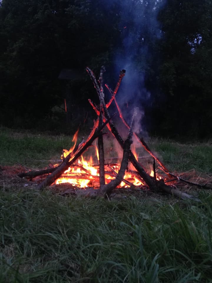 1 main shared fire pit, each accommodation has its own private fire pit