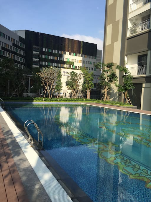 The most beautiful pool in the Vinhomes Central Park residence