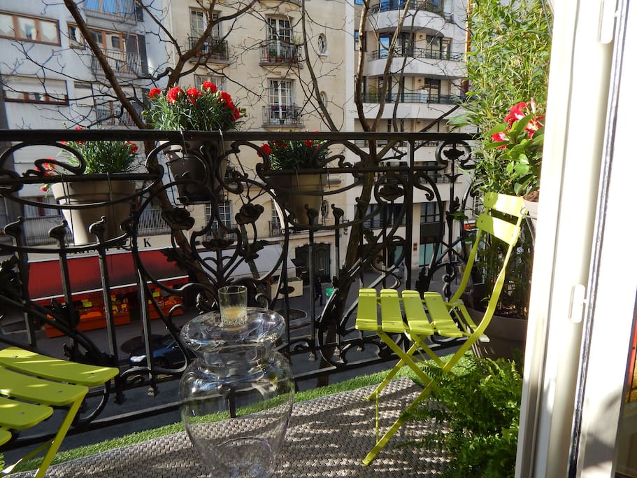 Balcony for 2. Great when sunshine.