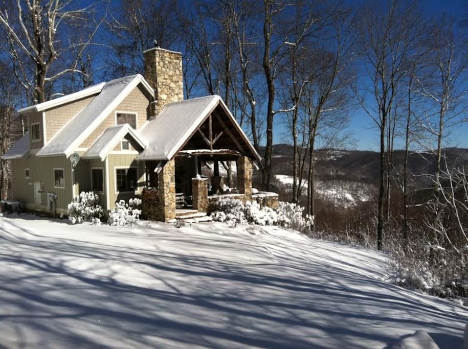 Winter Wonderland. cozy up to a woodburning Rumford fireplace or warm up in a bubbly hot tub under a blanket of stars.
