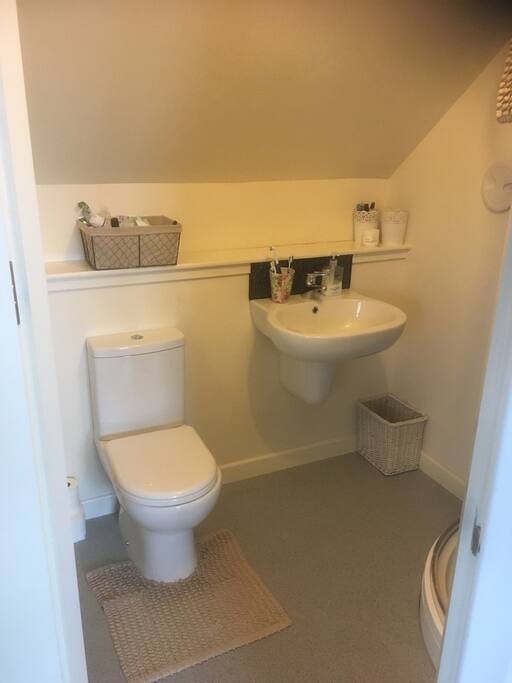 En-suite with shower.