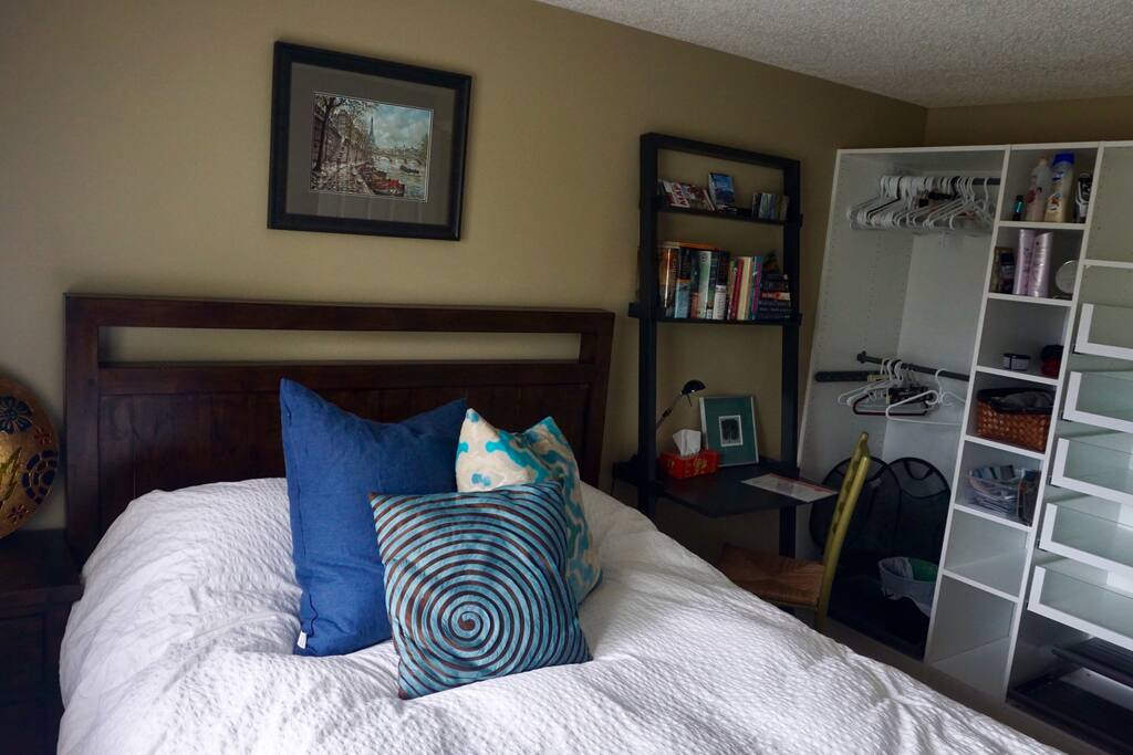 Desk and closet space