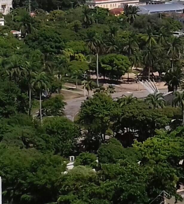 Excelente area verde bem pertinho do ap. Garantia de boas caminhadas e corridas durante a hospedagem .