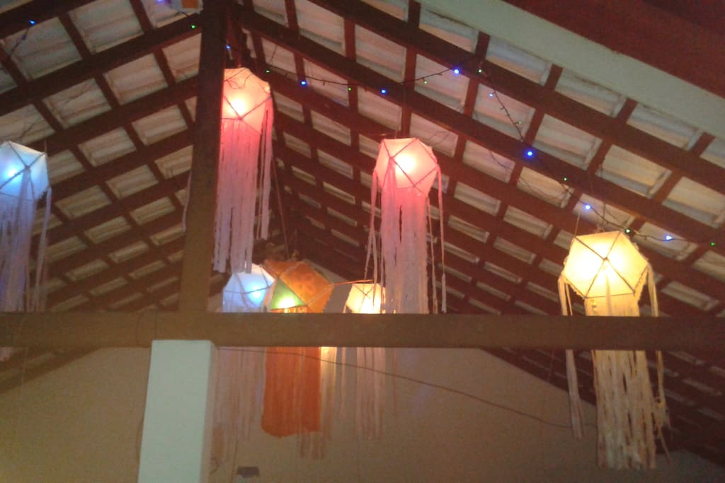 rooftop terrace during Wesak festival