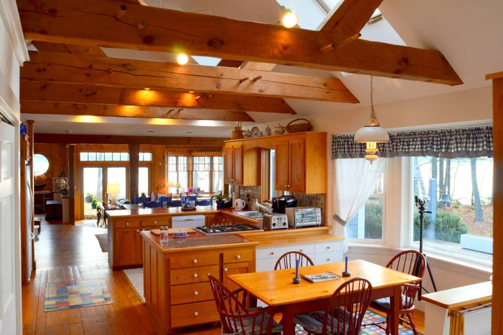 Large, open kitchen is perfect for entertaining.