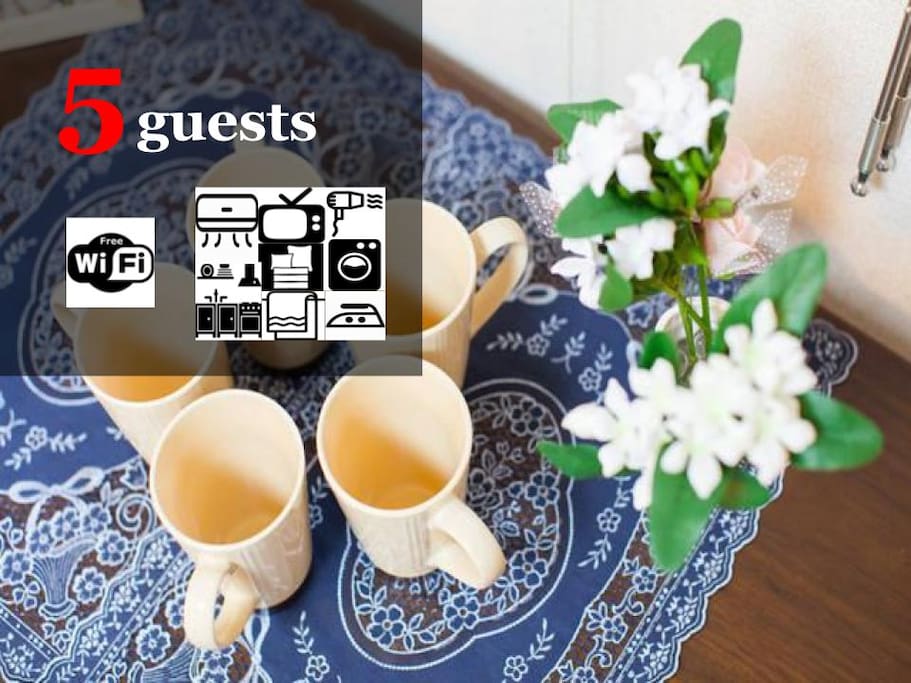 Up to 5 guests