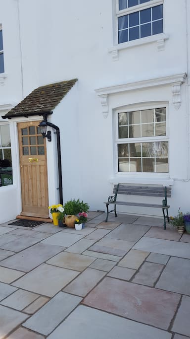 lovely front garden with seating