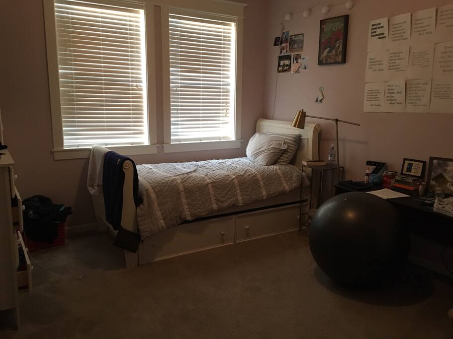 Bedroom with twin with twin pull-out trundle bed