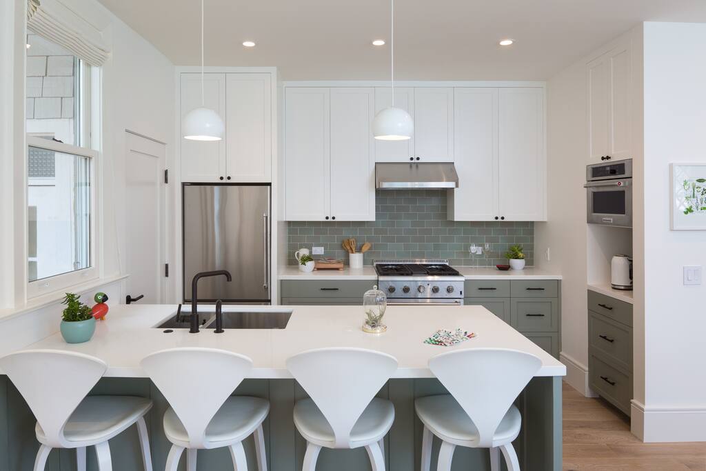 Open Kitchen with bar seating