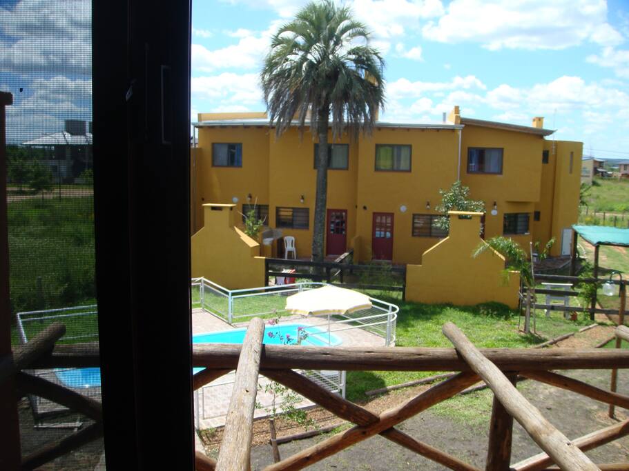 Vistas muy lindas desde los dormitorios