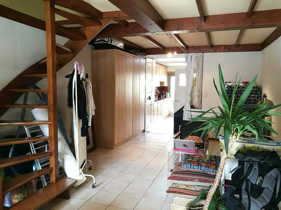 the living room.