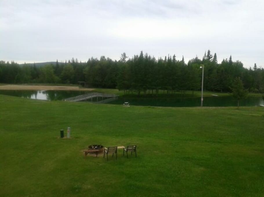 Looking towards clubhouse from deck.