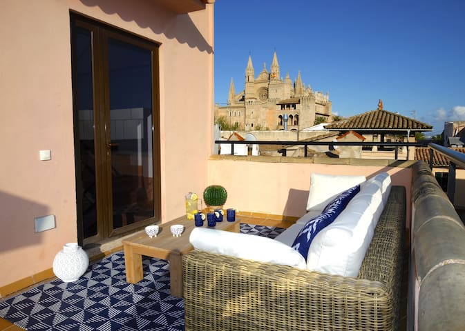 Amazing penthouse in Palma old town, Terrace, AC