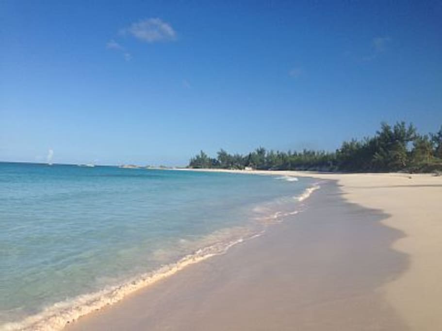 Beautiful pink sand beach