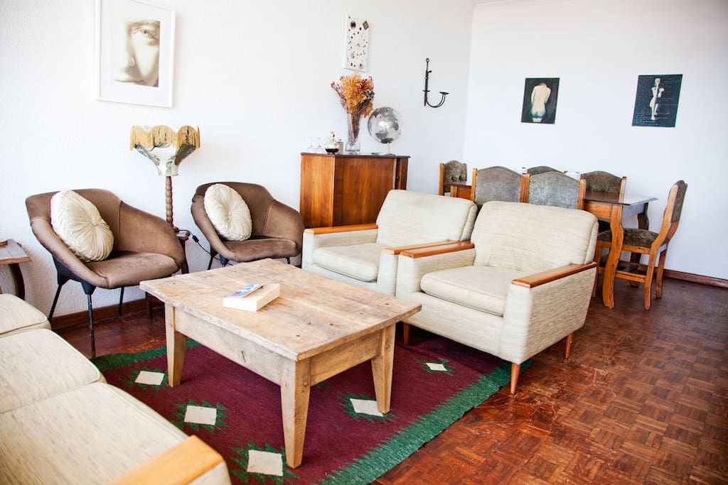 Spacious and sunny lounge and dining room.