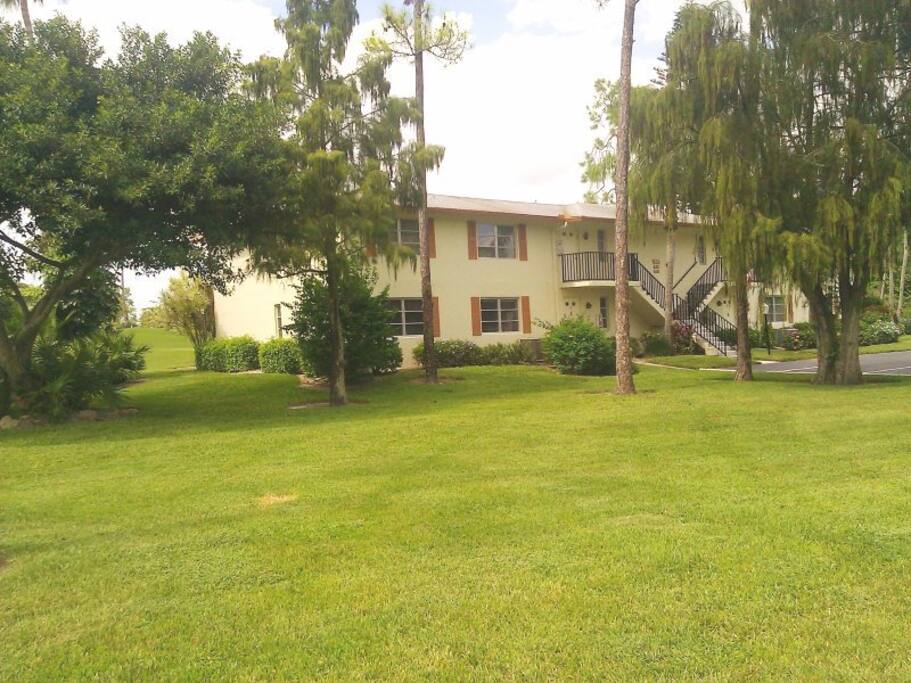 The Ground floor unit is located in a 4-plex in the quiet section of the community!