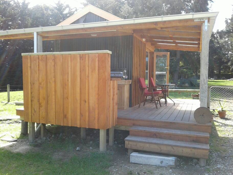 Rustic cabin.