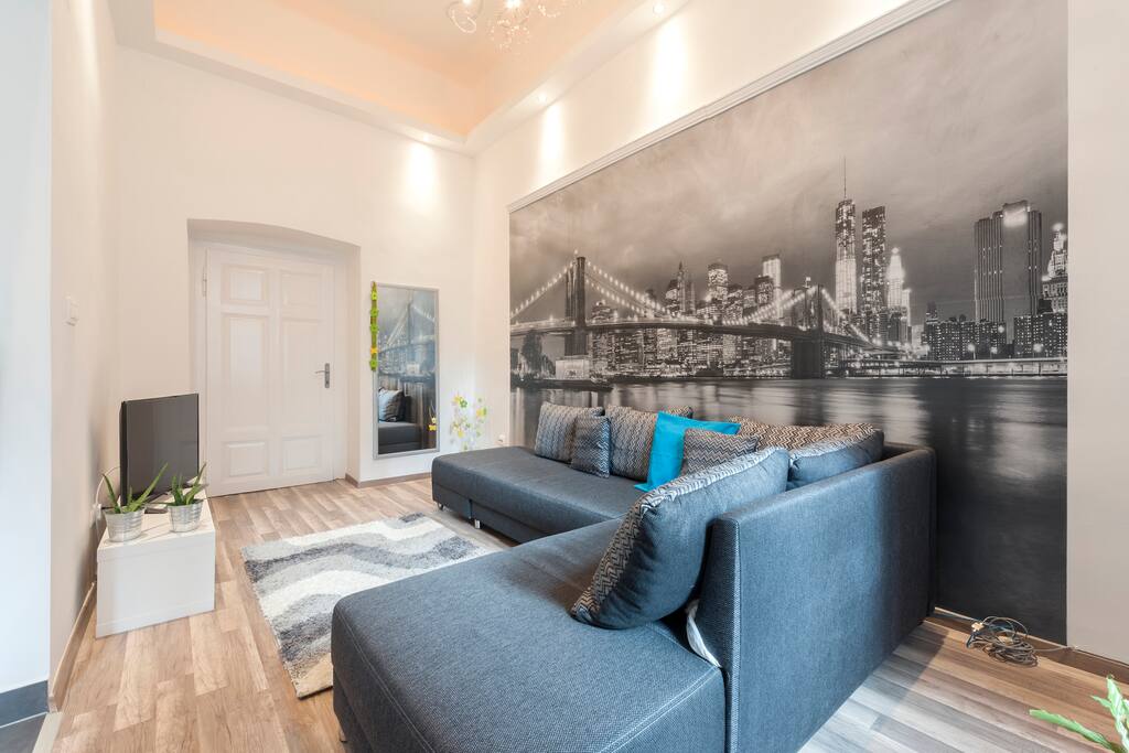 Living room - double bed
