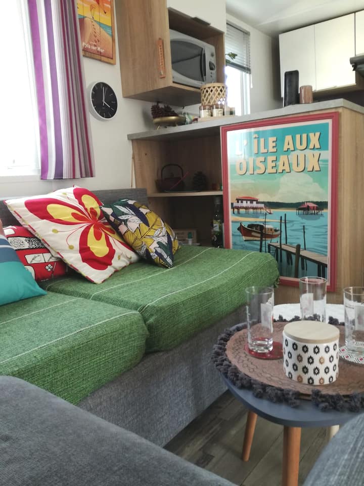 Charmant Mobilhome 5p 200m Plage Bassin Arcachon - Gujan-Mestras