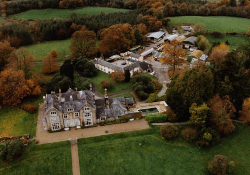 Blessingbourne Manor House in Autumn