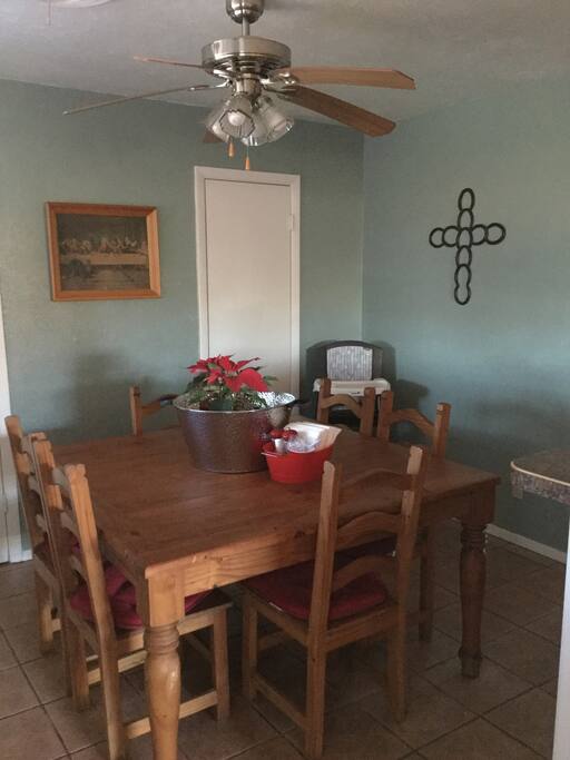 Dining room for your dining needs. Bar usually full of goodies!