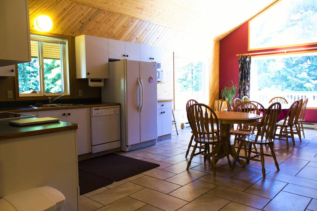 Very large dining area. Two tables - sits 12 beautifully.