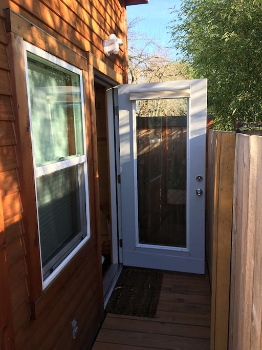 Your own private backyard entrance