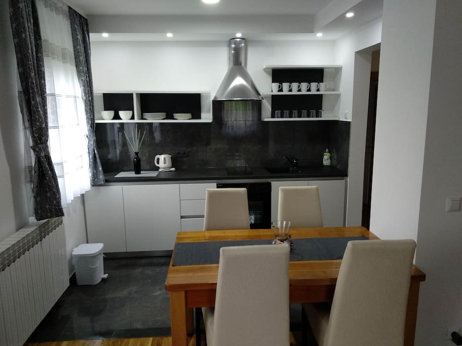 Kitchen and dining table
