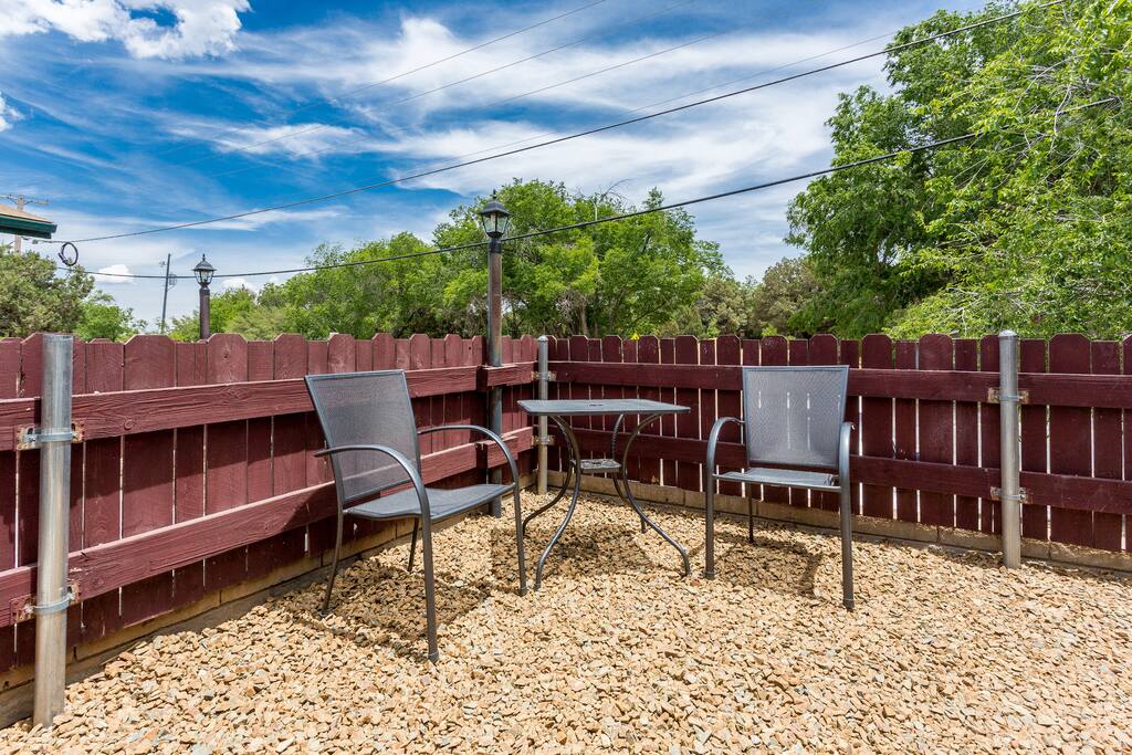 There's no better place to watch the sunset than in the private courtyard.