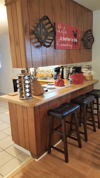 Extra Bar Stools for Little Guests or Breakfast Eat-in
