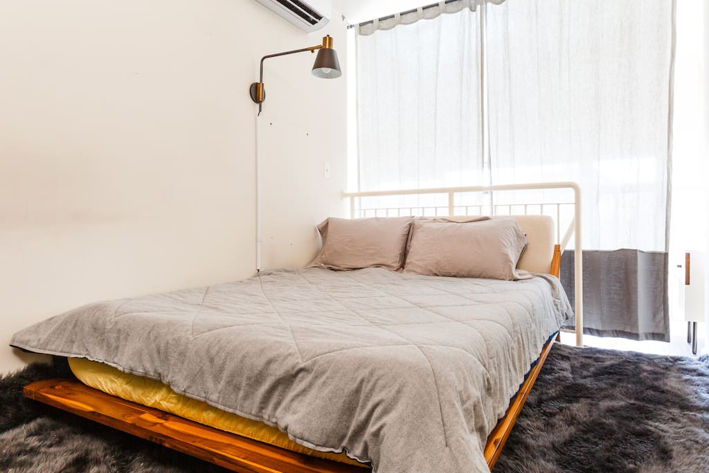 Master bedroom - a queen-sized Casper.