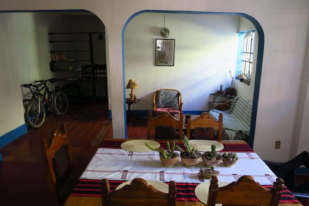 dining room and lounging area