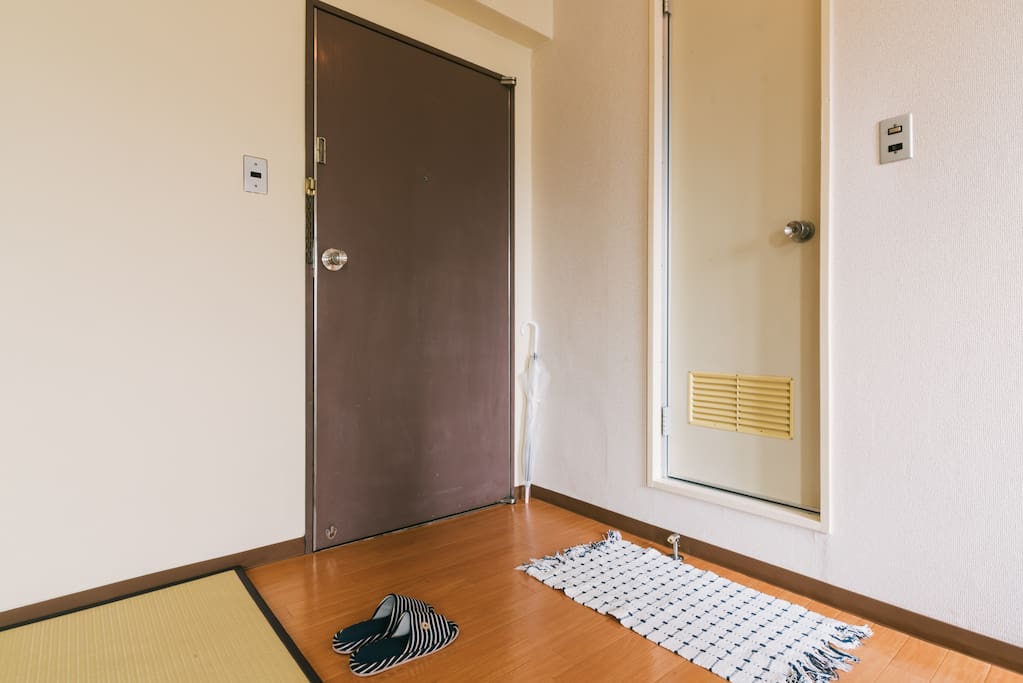 your room door, another guest can not enter your room. you only use your room.