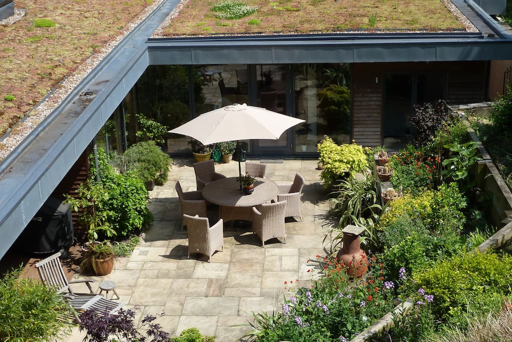 Courtyard garden.