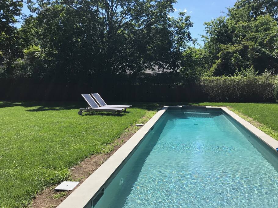 saltwater lap pool for swimming + relaxing