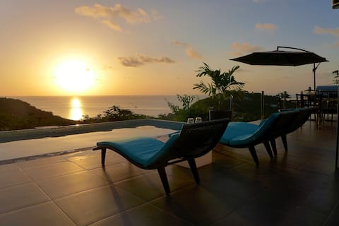 Breathtaking 180-Degree ocean view Lotus Villa