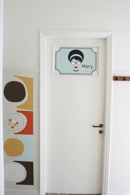 Mary’s double room. Entrance.