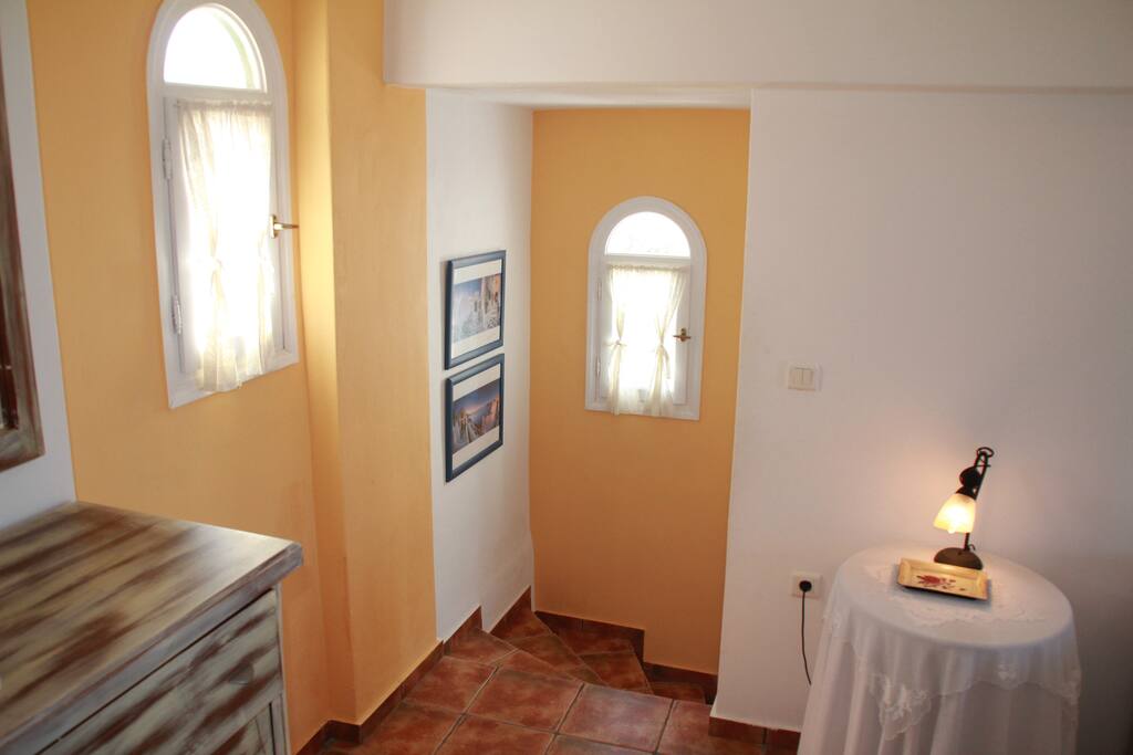 Going down to bathroom and bedroom