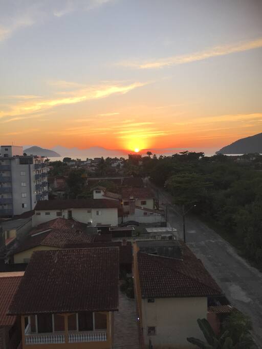 Sua vista de manhã.