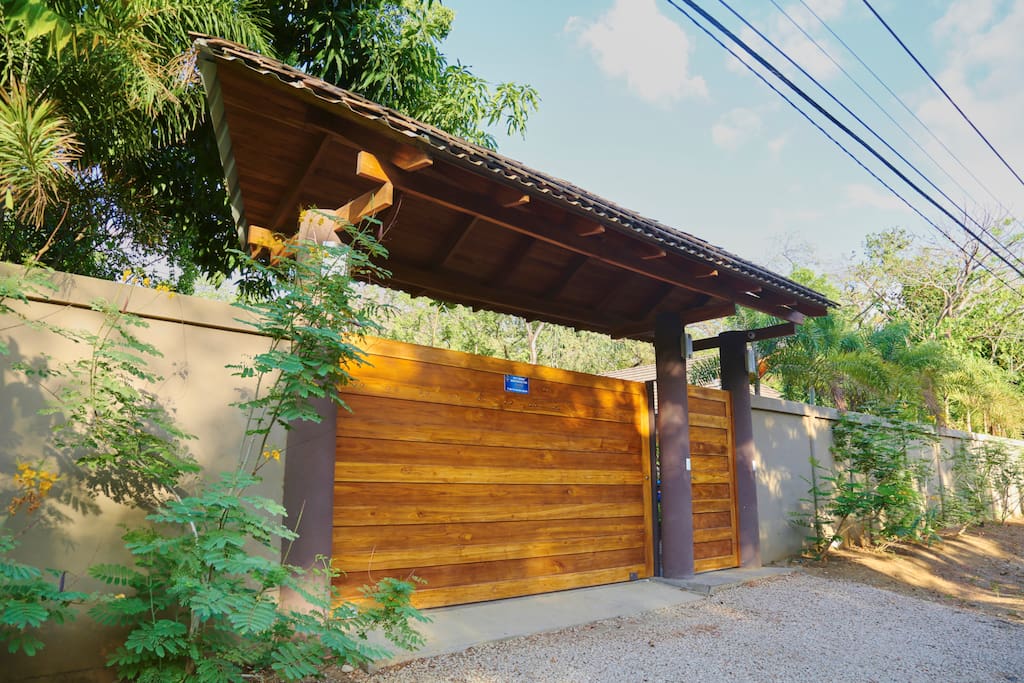 Gate provides privacy for guests