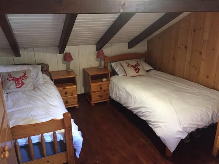 Bed room 2 this is a triple with an identical bed on the opposite wall