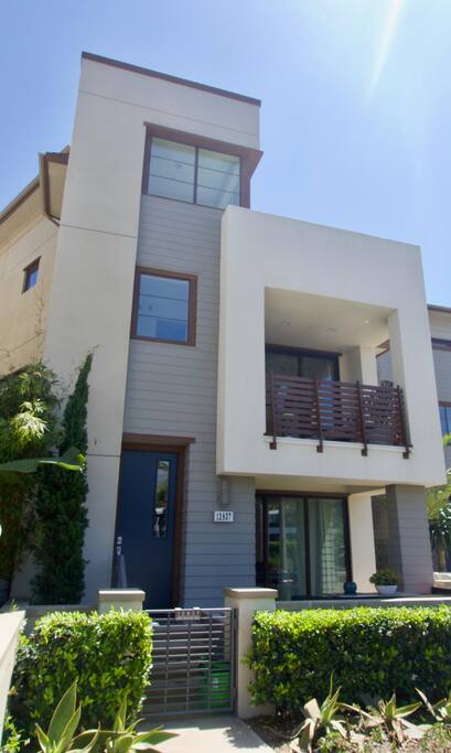 The front entrance of the home.