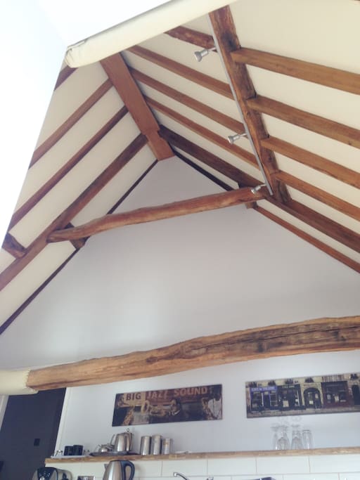 Beamed ceiling